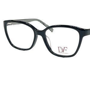NEW Diane von Furstenberg DVF 5064 001 Glossy Black Eyeglasses Frames 52-16-130